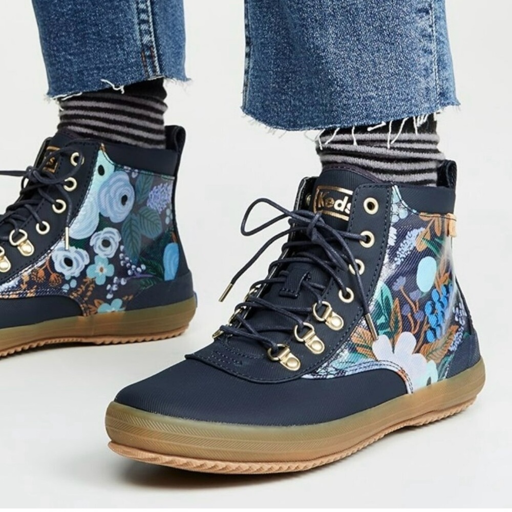 Keds x Rifle Paper Co. Boot in Navy